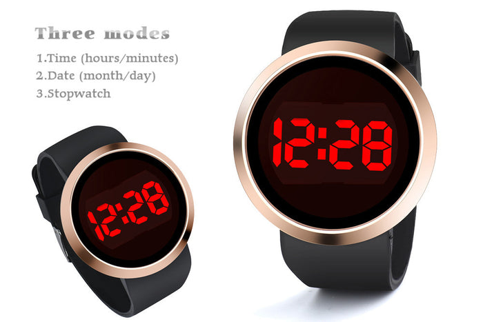 Fashion Waterproof Men's LED Touch Screen  Wrist Watch