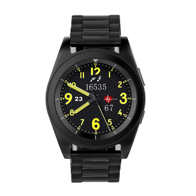 HD Screen Smart Watch With Heart Rate Monitor & Pedometer For IOS & Android