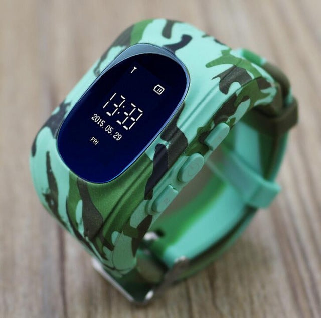 2018 GPS Camouflage Smart baby watch Phone Tracker