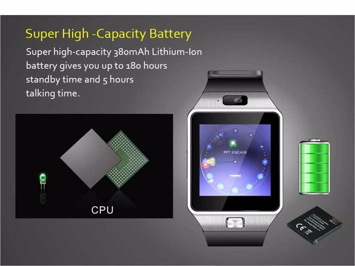 Smart Watch Clock With Sim Card Slot