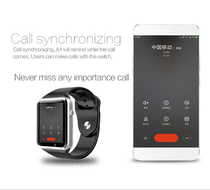 Sport Pedometer with SIM Camera Smartwatch